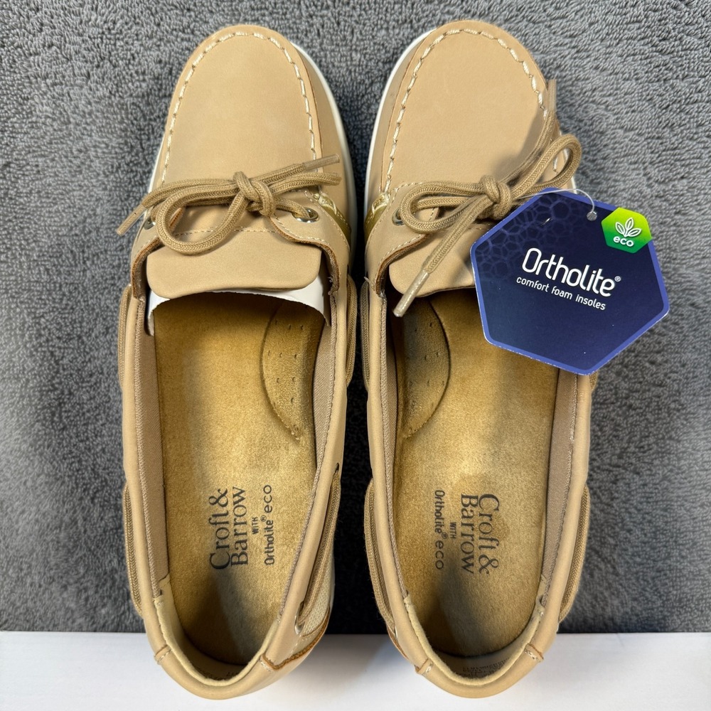 Croft & Barrow Boat Shoes‎ Womens Tan Sz 6